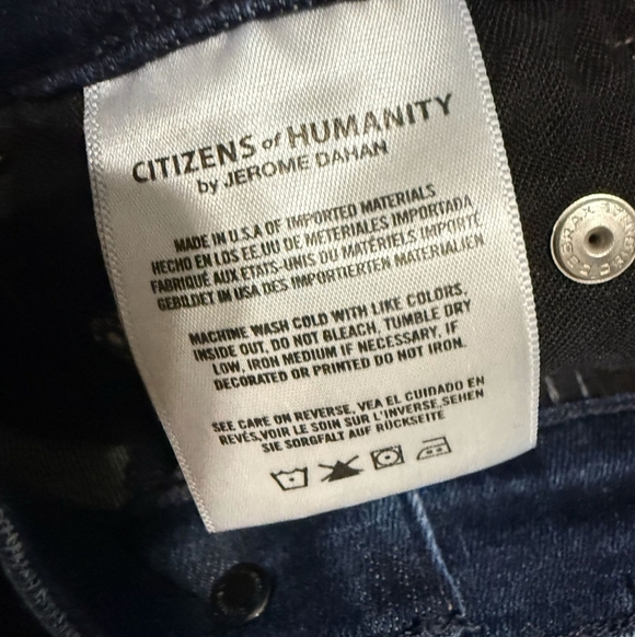 Citizens Of Humanity Dark Blue Skinny Jeans - Picture 3 of 9